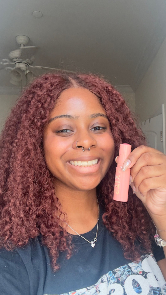 Curry after applying the Colourpop Hydrating Blush Stix