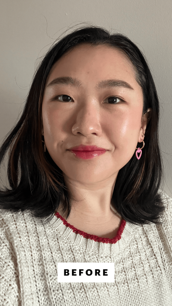 Han before applying the Valentino Colorgraph Waterproof Gel Eyeliner Pencil